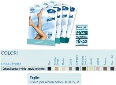 Sauber Collant 140 Denari Micromesh Black 5 Classic Line Desa Pharma