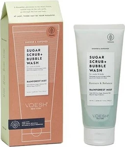 Voesh Sugar Scrub Bubble Wash Rainforest Mist