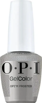 Гель-лак Gelcolor OPI Opim Frosted Semisheer Soft Cool Holographic Silver Shimmer Led Cure Gel Nail Polish 0,5 жидкой унции