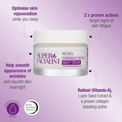 Super Facialist Retinol Overnight Resync Night Cream