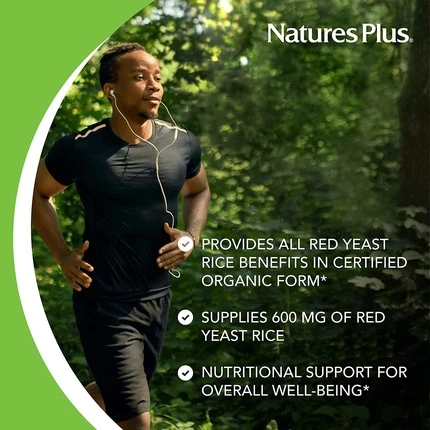 Органическая добавка Nature's Plus Source of Life Garden Красный дрожжевой рис с Монаколинами