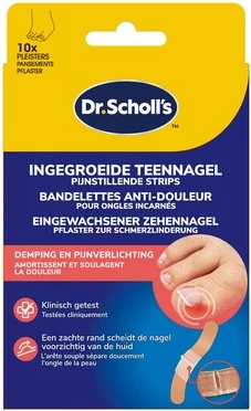Специальные полоски Scholl от вросших ногтей