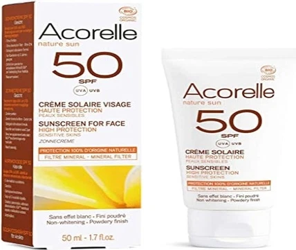 Солнцезащитный крем для лица SPF50 Acorelle