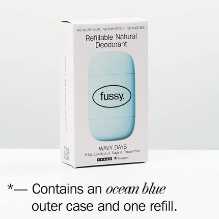 Refillable Deodorant Fussy Mint Scent