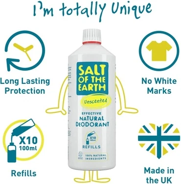 Salt Of The Earth tabiiy deodoranti uchun buzadigan amaliyotni to'ldirish
