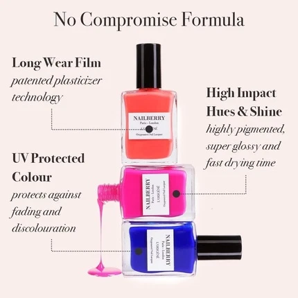 Nailberry Верхнее покрытие для ногтей, быстросохнущее глянцевое