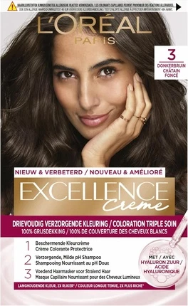 Краска для волос L'Oreal Professional Excellence Cool Creme 311 Ультра Пепельно-темно-каштановый