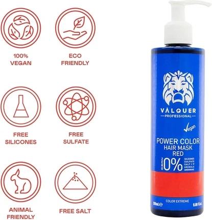 Маска для волос Valquer Red Hair Colour Enhancer