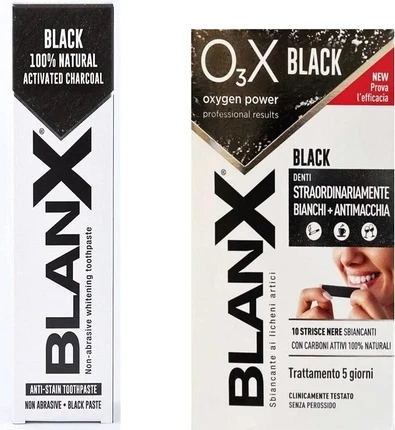 Whitening Strips Blanx O3x Oxygen Power Active Charcoal