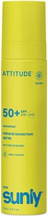 Минеральный спрей SPF 50 Attitude Sunly