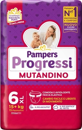 Подгузники Pampers Progressi Extralarge Размер 6