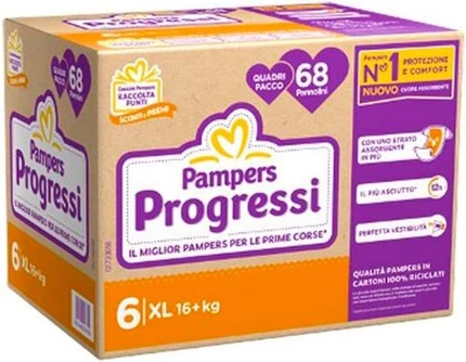 Diapers Pampers Progressi