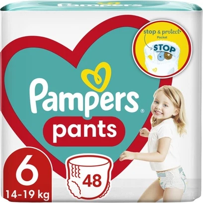 Подгузники-трусики Pampers Размер 6 2x48