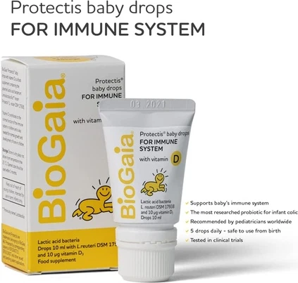 Probiotic Drops Biogaia Protectis with Vitamin D3