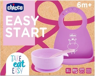 Силиконовый набор для кормления Chicco