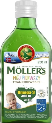 Добавка диетическая Mollers Moth First Norwegian Tran