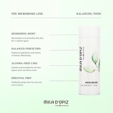 Mila D'Opiz tomonidan ishlab chiqarilgan Tonik Mikroblarni Muvozanatlashtiruvchi Tonik