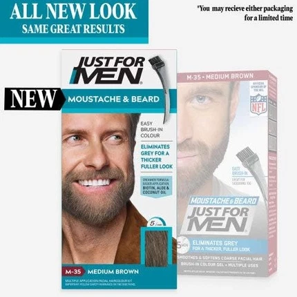 Color Gel Mustache & Beard Medium Brown Just For Men