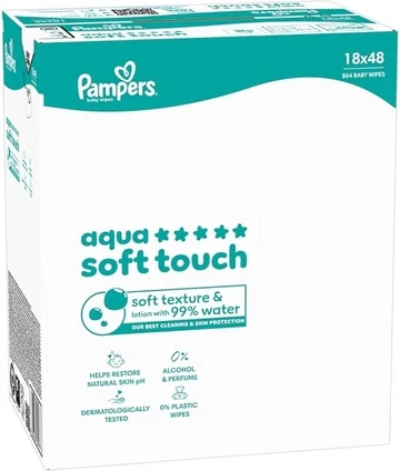 Влажные салфетки Pampers Aqua Soft Touch