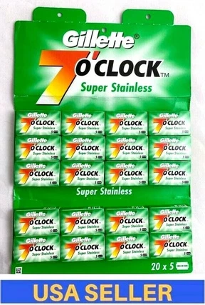 Gillette 7 O'Clock ustara tig'lari