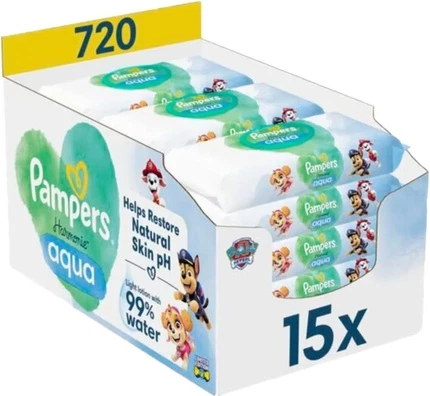 Детские влажные салфетки Pampers