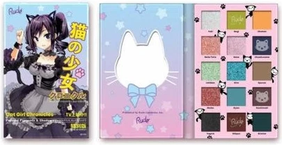 Pressed Pigments and Shadows Rude Cosmetics Manga Collection