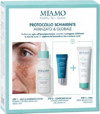 MIAMODA Advanced Brightening Protocol terini parvarish qilish to'plami