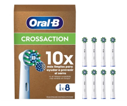 Oral-B Pro CrossAction almashtiriladigan cho'tka boshchalari
