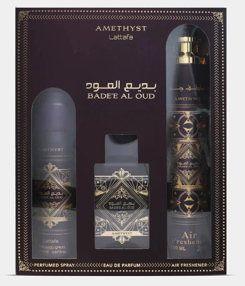 Eau De Parfum Lyfe Set Lattafa Bade Al Oud Amethyst