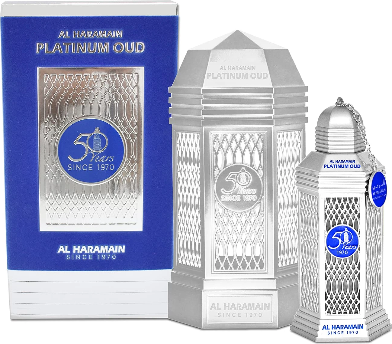 Eau De Parfum Al Haramain 50 Years Platinum Oud