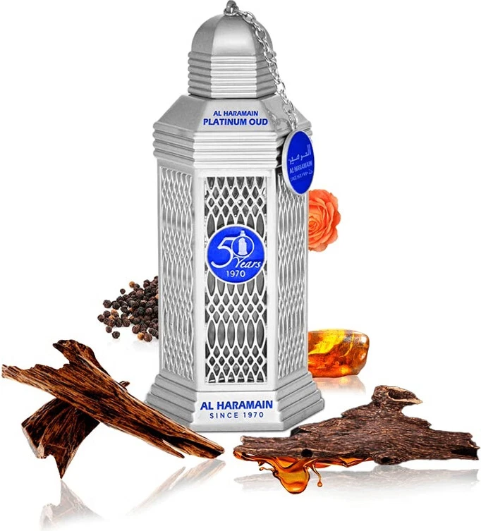 Eau De Parfum Al Haramain 50 Years Platinum Oud — foto 4