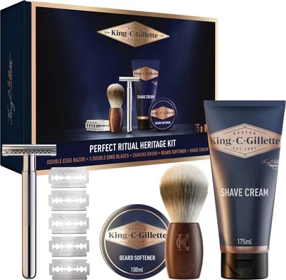 Soqol olish uchun to'plam Gillette King C. Gillette