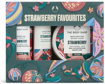 Body Care Set The Body Shop Mini Strawberry Christmas Gift Set