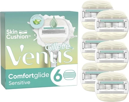 Gillette Venus Comfortglide Sensitive ustara tig'lari